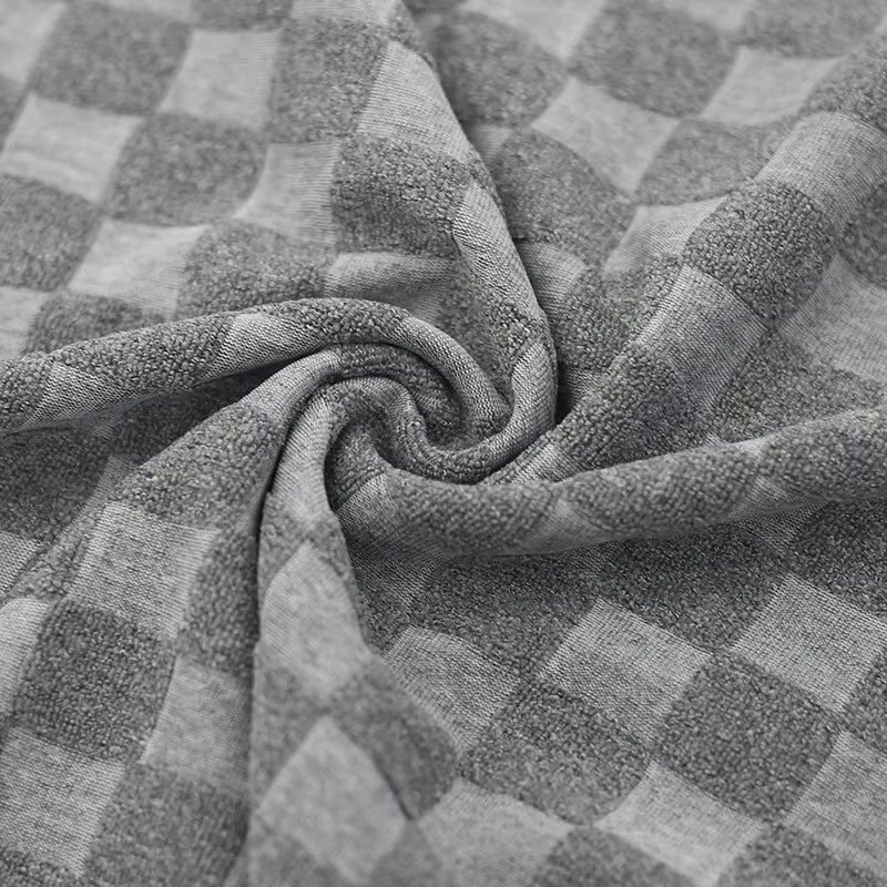 Men'S Sports Suit Summer New Korean High Street Jacquard Plaid T-Shirt Shorts Two-Piece Set Male Casual Retro Loose O-Neck Top